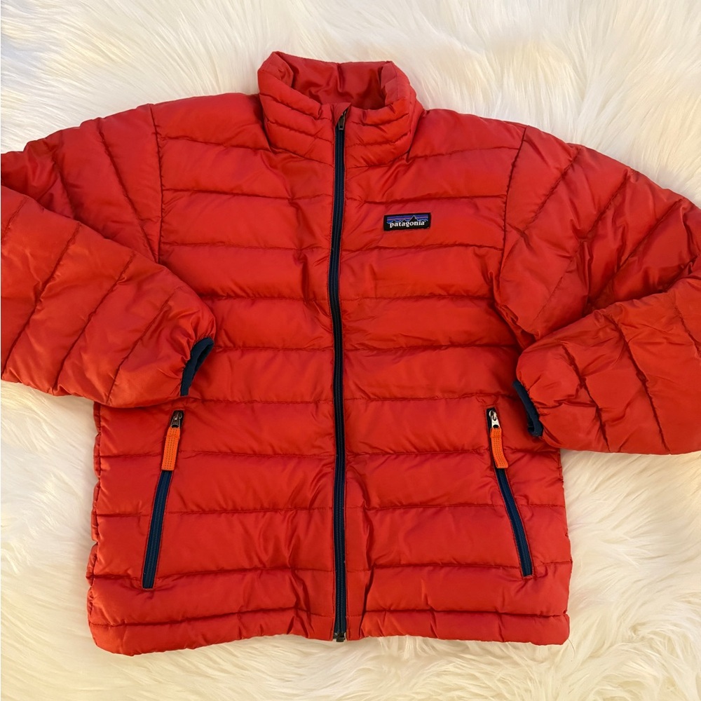 Patagonia Kids Bright Red Puffer Coat